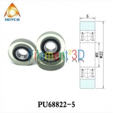 Soft Rubber Elastic Pulley 5*22*8